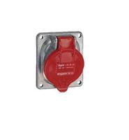 0-522-34 Legrand, Hypra IP44 Red Surface Mount 3P + N + E Socket Socket, Rated At 16A, 415 V No