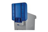 2007909 Rubbermaid Commercial Products 298.5mm Blue Polypropylene Waste Bin Lid for Slim Jim Recycling Station Lid Inserts,