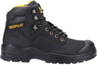 p724913 CAT P724913 Black Steel Toe Capped Unisex Safety Boots, UK 9, EU 43