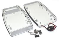 1553dgybat Hammond 1553 Series Grey ABS Handheld Enclosure, Integral Battery Compartment, IP54, 147.24 x 89 x 25mm