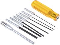 99ps41mmn Weller Xcelite Hexagon Interchangeable Screwdriver Set, 9-Piece