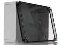 9520100 Rittal PK Series Plastic Wall Box, IP66, Viewing Window, 180 mm x 254 mm x 90mm