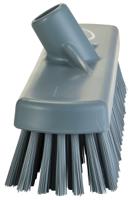 706088 Vikan Hard Bristle Grey Scrubbing Brush, 46mm bristle length, PET bristle material