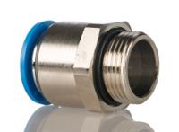 qs-g34-22 Festo QS Series Straight Threaded Adaptor, G 3/4 Male to For tubing outside diameter 22 mm, Threaded-to-Tube Connection