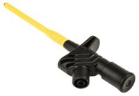 972309100 Hirschmann Test & Measurement Black Hook Clip with , 20A, 1000V ac/dc, 4mm Socket