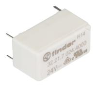 322170244000 Finder PCB Mount Relay, 24V dc Coil, 6A Switching Current, SPDT