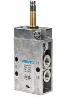 mfh-5-18 Festo 5/2 Pneumatic Solenoid Valve - Solenoid/Spring G 1/8 MFH Series 12 → 48V dc, 24 → 240V ac, 9982