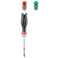 atcl1pb Facom 1/4 in Hexagon Slotted; Phillips; Pozidriv; Resistorx; Hexagon Ratchet Bit Set Chrome Chrome Vanadium Steel
