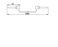 tla-105 Teishin Electric Crocodile Clip Lead, 1m Lead Length