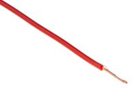 8955-03-020 Hew Heinz Eilentropp SIFF Series Red 0.25 mm² Hook Up Wire, 23 AWG, 130/0.05 mm, 20m, Silicone Insulation,