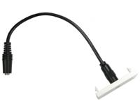 286-2971 RS PRO 1 Way Female 3.5 mm Stereo Audio Jack Audio & Video Faceplate
