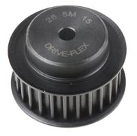 pb-pulley-5m-15mm-26t RS PRO Timing Belt Pulley, Steel 15mm Belt Width x 5mm Pitch, 26 Tooth