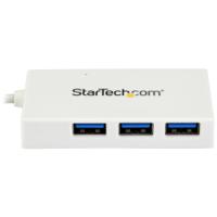 hb30c3a1cfbw StarTech.com 4 Port USB 3.0 USB A, USB C  Hub, USB Powered, 75 x 40 x 13mm