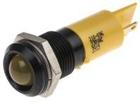 210-096 RS PRO Yellow Panel Mount Indicator, 230V ac, 14mm Mounting Hole Size, IP67