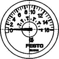ma-40-6-g14-en Festo Analogue Pressure Gauge 6bar Back Entry