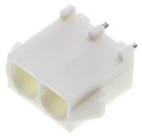 350786-1 TE Connectivity Universal MATE-N-LOK Series Straight Through Hole PCB Header, 2 Contact(s), 6.35 mm Pitch, 1 Row,