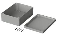 03223000 Bopla Euromas Series Grey ABS Enclosure, IP65, Flanged, Grey Lid, 200 x 150 x 75mm