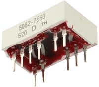 5082-7650  Broadcom 7-Segment LED Display, CA Red 1.1 mcd LH DP 10.9mm