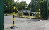 125-2194 RS PRO Black & Yellow ABS Barrier Post