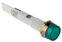 c027700fah Arcolectric (Bulgin) Ltd 0277 Series Green Filament Panel Mount Indicator, 24V, 10mm Mounting Hole Size, Solder Tab