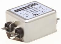 res10f16 Roxburgh EMC, RES10 16A 250 V ac DC → 400Hz, Chassis Mount RFI Filter, Fast-On, Single Phase