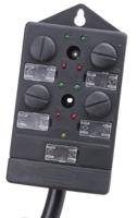 877-1176 RS PRO Sensor Box, M12, 5m cable, 5 way, 4 port