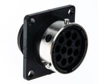 utg01412s Souriau Sunbank by Eaton Circular Connector, 12 Contacts, Flange, Standard Connector, Plug, Female, IP65, UTG Series