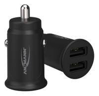 1000-0030-520 Ansmann Car Charger, 12 → 24V dc Input, 5V dc Output USB, 2.4A
