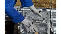 3455704-6 Mapa KRYTECH 557 Grey High Density Polyethylene Polyurethane Work Gloves, Size 6