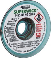 425-ns Super Wick SUPERWICK 425-NS 1.5m No Clean Desoldering Braid, Width 2mm