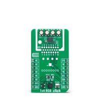 mikroe-6240 MikroElektronika MIKROE-6240, 1x4 RGB Click LED Matrix Development Board for Industrial Use
