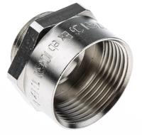 52104582 Lapp Cable Gland Adaptor, M20 Exterior Thread, M25 Interior Thread, Nickel Plated Brass, SKINDICHT Series