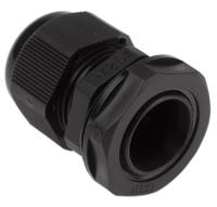 ngm20s-blk HellermannTyton NGM Series Black Nylon Cable Gland, M20 Thread, 6mm min., 12mm max., IP68