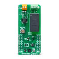 mikroe-6313 MikroElektronika Thermostat 6 Click Temperature Sensor Board for Relay, NTC Thermistor Temperature Monitoring