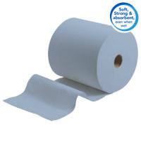 6668 SCOTT Scott () Rolled Blue Hand Towels, 198 x 200mm, 304 Sheets