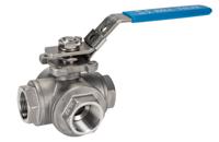 499-1950 RS PRO Stainless Steel T Port, 3 Way, Ball Valve, Threaded, BSPP 3/4in, 68bar Operating Pressure
