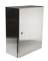 842-8346 RS PRO 304 Stainless Steel Wall Box, IP66, 500 mm x 400 mm x 200mm