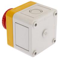 a02esi3b1021x0pea01a01yl5 APEM A02ES-I Series Twist Release Emergency Stop Push Button, Panel Mount, 22mm Cutout, 2NC, IP65