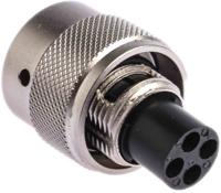 ut06104ph Souriau Sunbank by Eaton, UTO 4 Way Cable Mount MIL Spec Circular Connector Plug, Pin Contacts,Shell Size 10, Bayonet