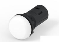 2-2489541-9 TE Connectivity, 2-2489541, Screw Mount White LED Pilot Light, 19.6mm Cutout, IP20, IP65, Dome, 415V ac