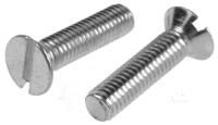 553-936 RS PRO Slot M5 Countersunk Steel Machine Screws DIN 963 x 20.0mm
