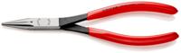 28-21-200 Knipex Long Nose Pliers, 200 mm Overall, Straight Tip, 34mm Jaw