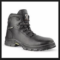 jjv45-10 Jallatte JJV45 Black Composite Toe Capped Men's Safety Boots, UK 10, EU 44