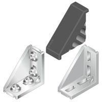 3842529386 Bosch Rexroth M8 Angle Bracket, Connecting Component, Strut Profile 40 mm, Groove Size 10mm