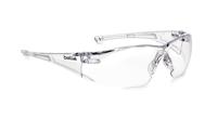rushpsi Bolle Safety RUSH Anti-Mist UV Safety Glasses, Clear PC Lens