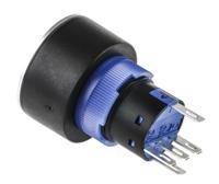 175-8296 RS PRO Illuminated Push Button Switch, Momentary, Panel Mount, 22.2mm Cutout, SPDT, Yellow LED, 250V ac, IP65