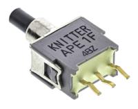 ape-1-f KNITTER-SWITCH Push Button Switch, Momentary, PCB, 6.2mm Cutout, SPDT, 48V ac/dc
