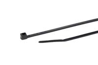 111-01950-t18r-pa66hs-bk HellermannTyton Cable Tie, Heat Resistant, 100mm x 2.5 mm, Black Polyamide 6.6 (PA66), Pk-100
