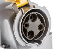 5136350t Scame IP44 Yellow Wall Mount 2P + E Industrial Power Socket, Rated At 63A, 110 V