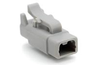 atm06-2s Amphenol Industrial, ATM Automotive Connector Plug Grey Cable Mount 2 Way, Crimp Termination ATM06-2S